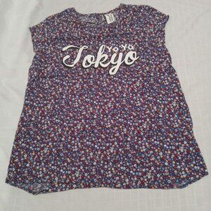 Floral patterned top for children Tokyo C & A